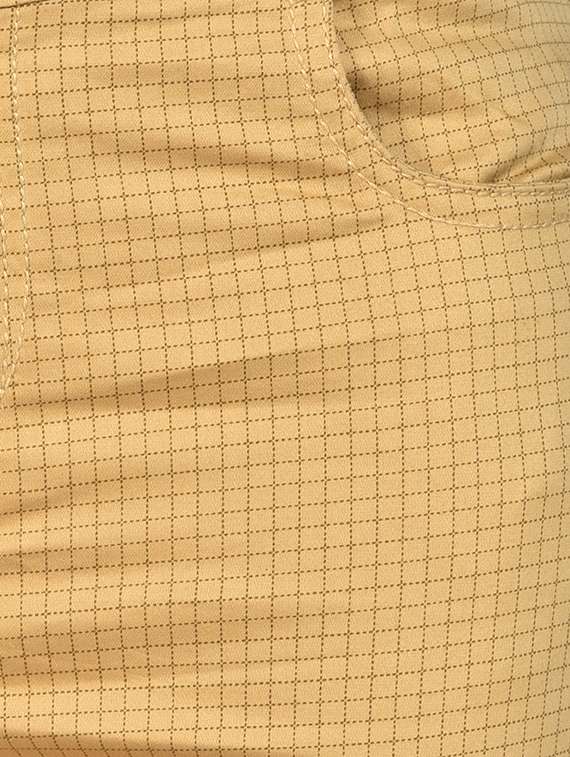 mid rise checkered chinos - 15883584 - Standard Image - 4