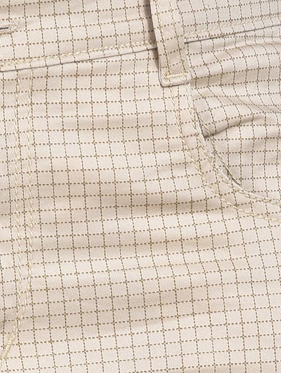 mid rise checkered chinos - 15883586 - Standard Image - 4
