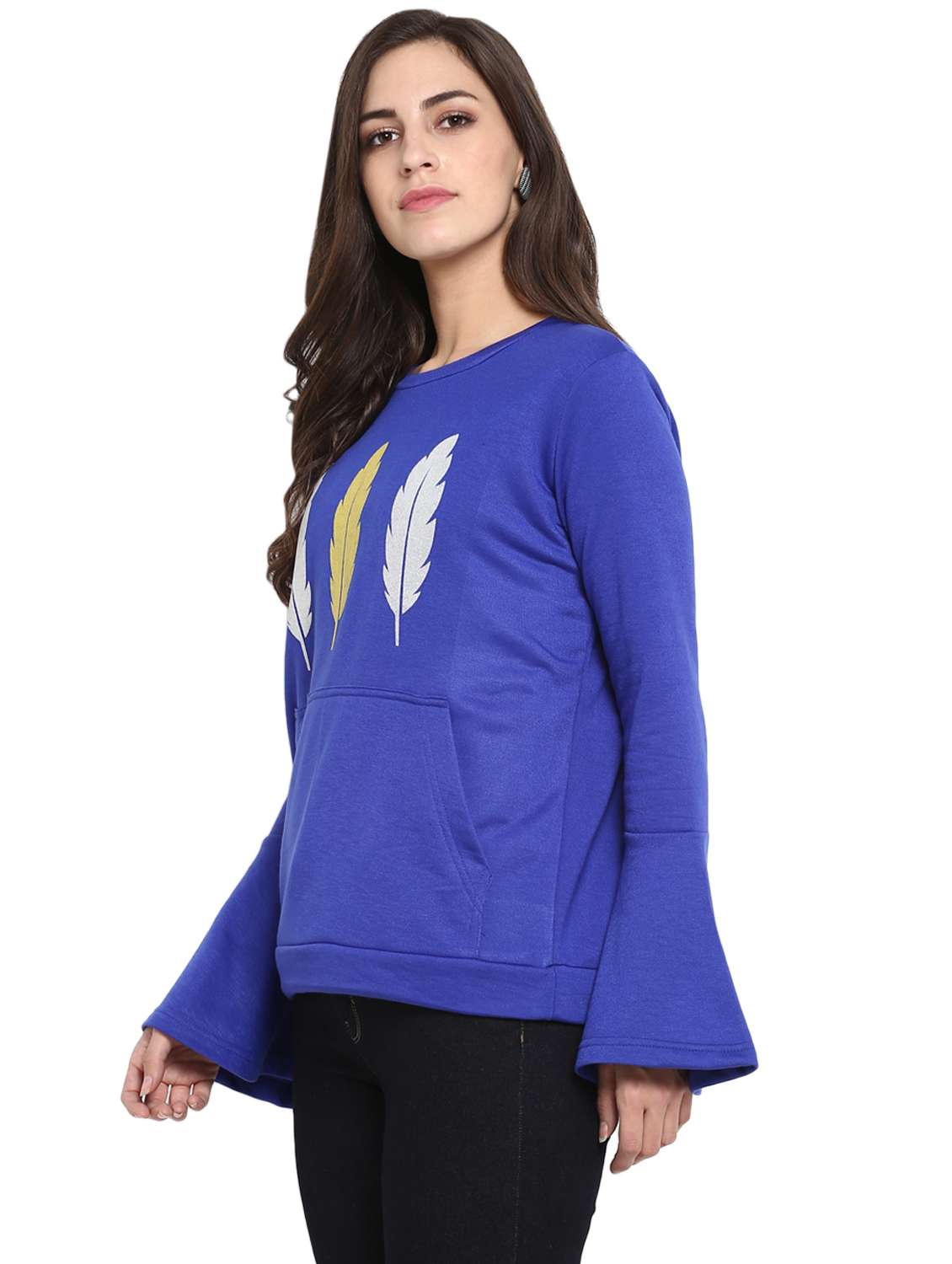 women's chest print sweatshirt - 15884270 -  Standard Image - 1