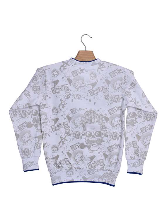 white cotton sweatshirt - 15884876 -  Standard Image - 1