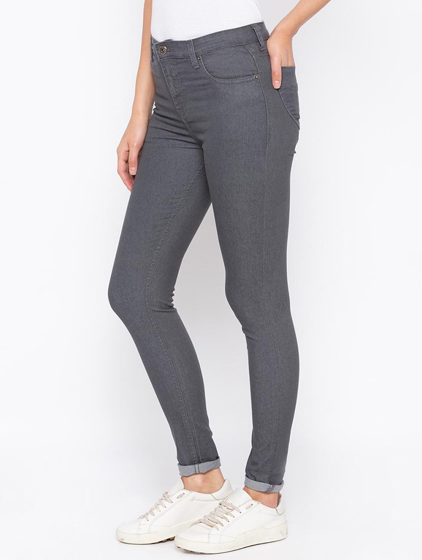 turn up hem skinny fit jeans - 15890269 - Standard Image - 1