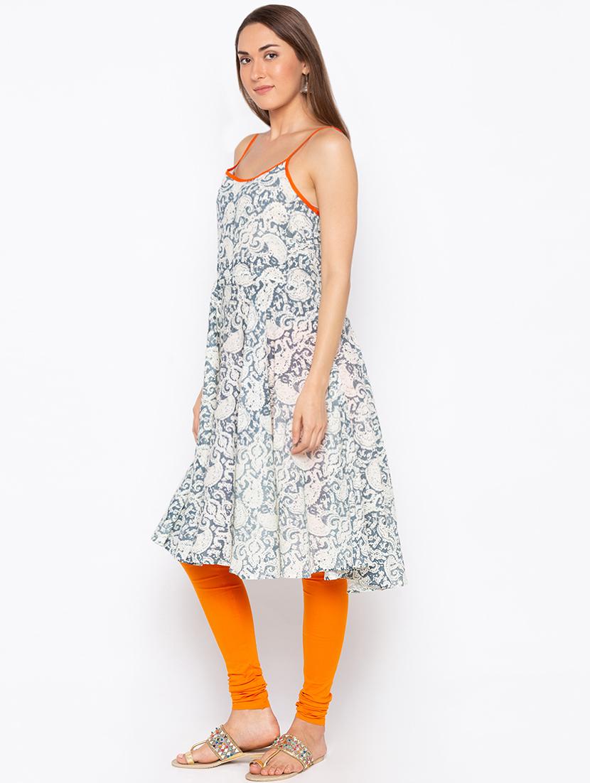 a-line printed kurta - 15890279 - Standard Image - 1
