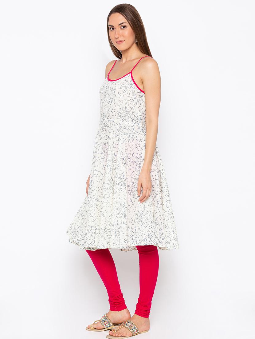 a-line printed kurta - 15890280 -  Standard Image - 1