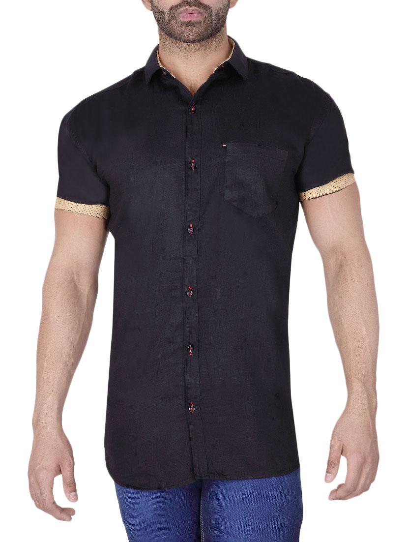 mens solid casual shirt