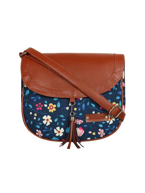 blue floral regular sling bag - 15892705 - Standard Image - 0