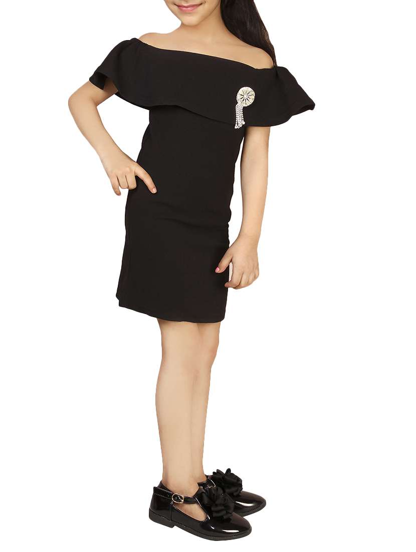 girls off shoulder  frock - 15893045 -  Standard Image - 1