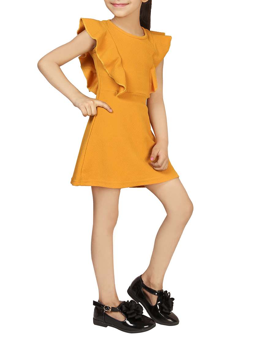 yellow cotton frock - 15893053 -  Standard Image - 1
