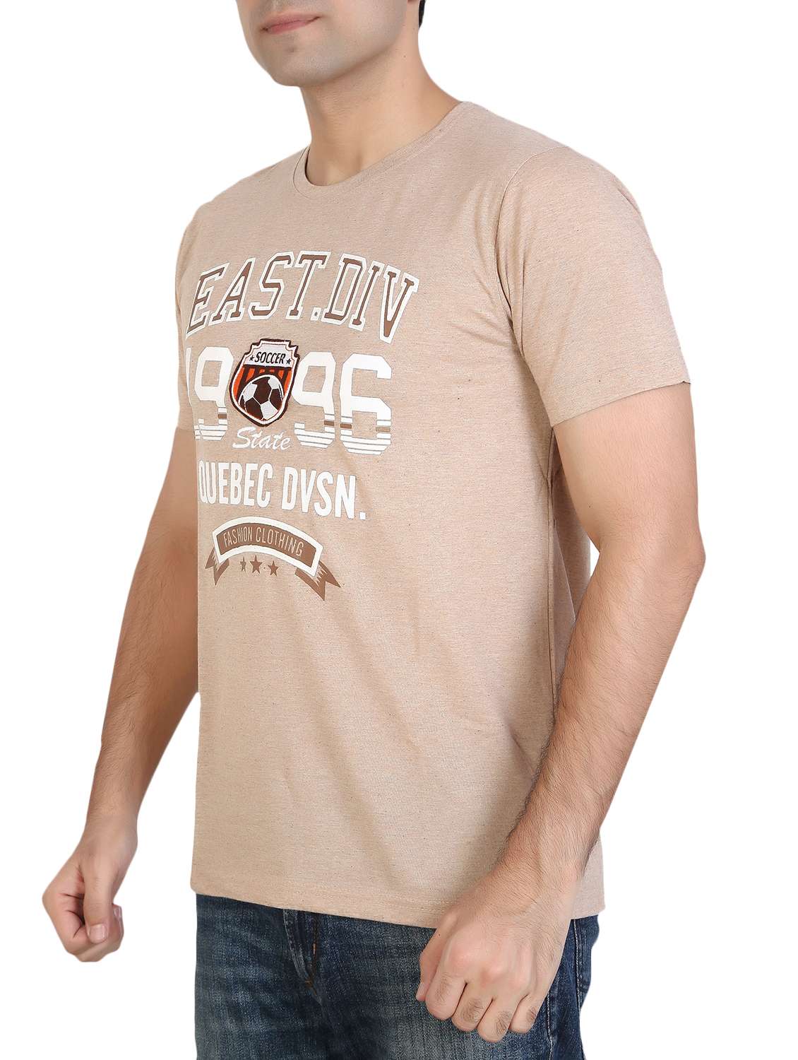 men front print short sleeve t-shirt - 15893909 - Standard Image - 1