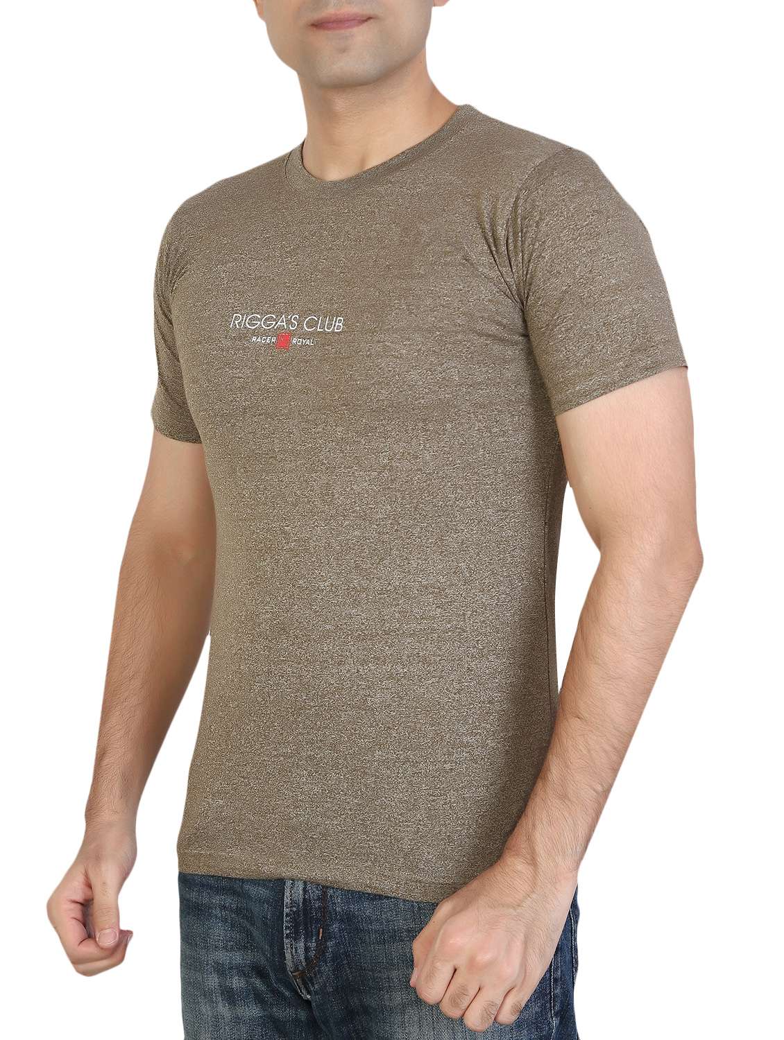 brown cotton blend  t-shirt - 15894011 -  Standard Image - 1