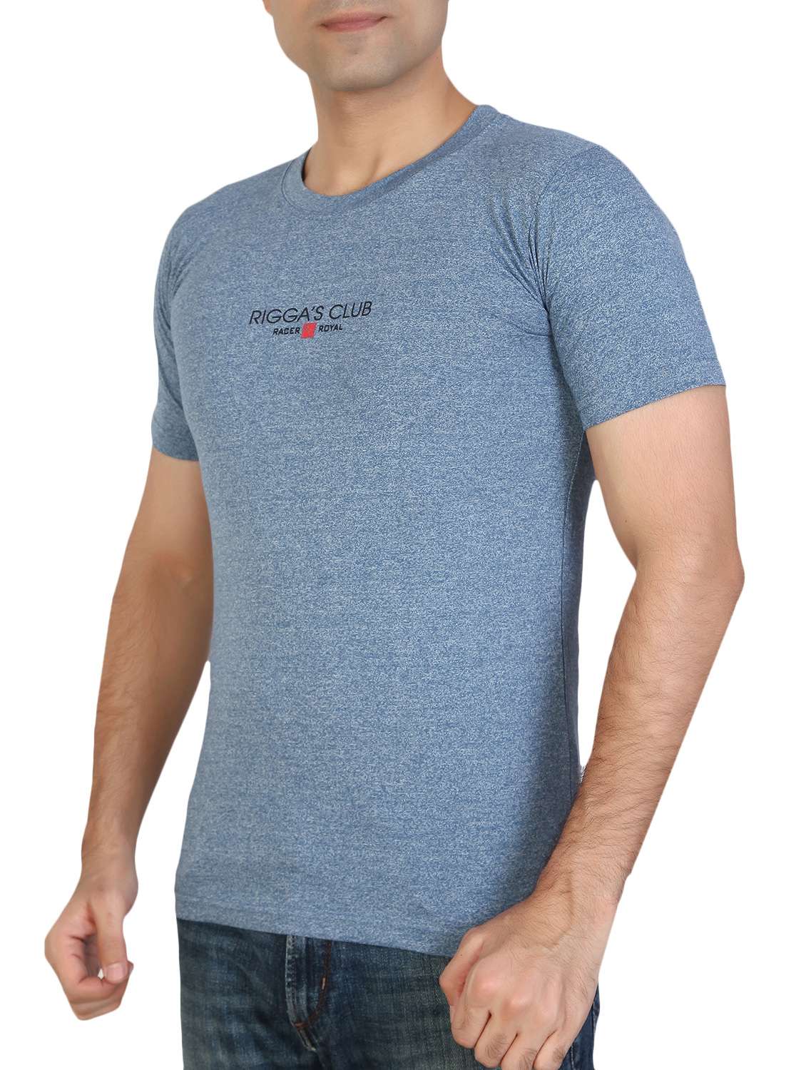 blue cotton blend tshirt - 15894020 - Standard Image - 1