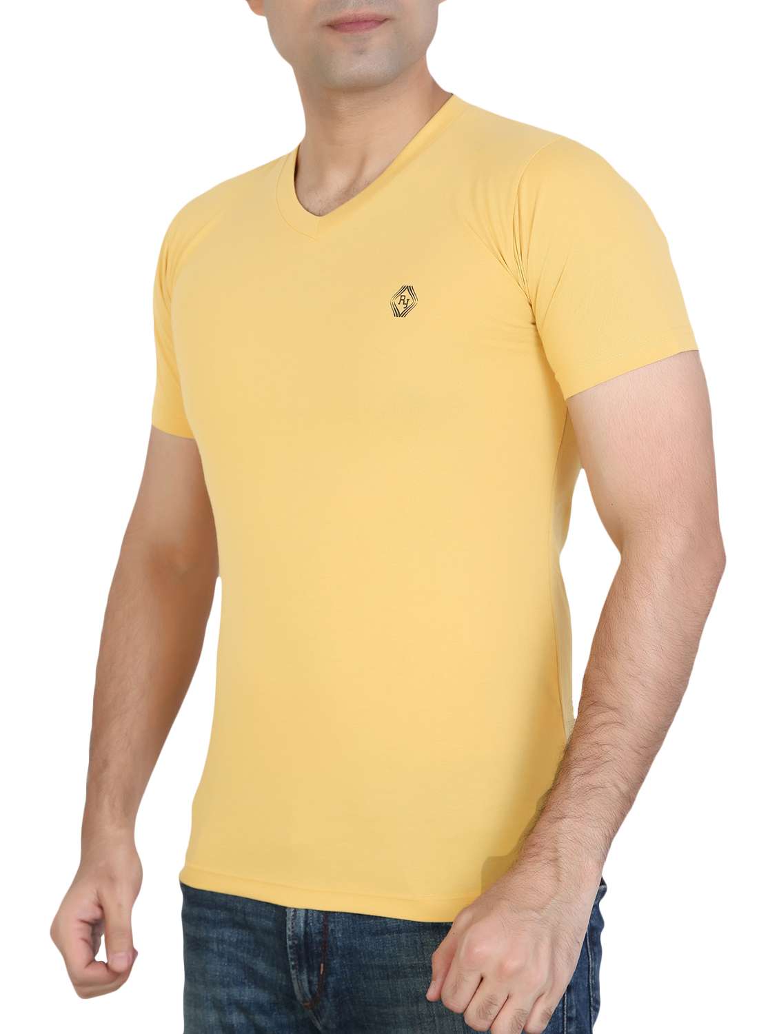 yellow cotton blend t-shirt - 15894033 -  Standard Image - 1
