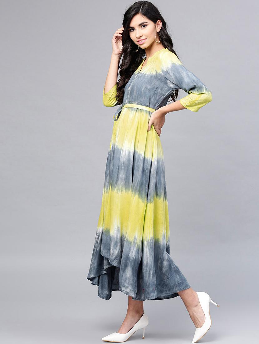 flared tie & dye dress - 15894324 -  Standard Image - 1