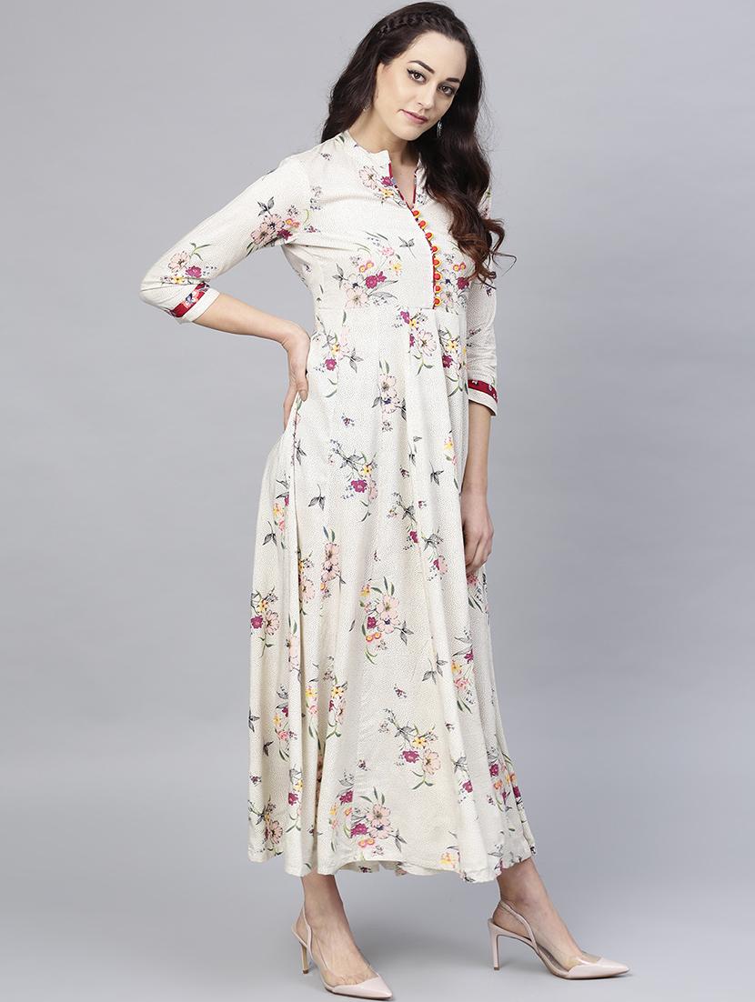flared printed dress - 15894328 -  Standard Image - 1