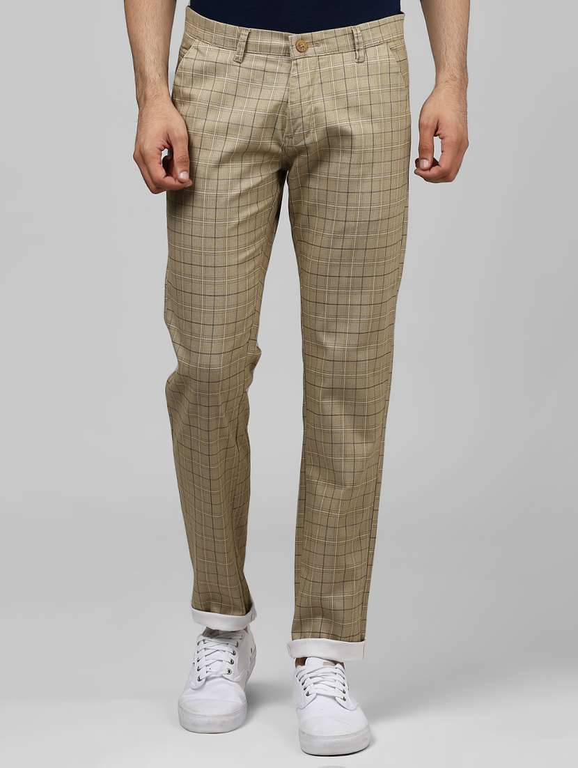 beige cotton chinos