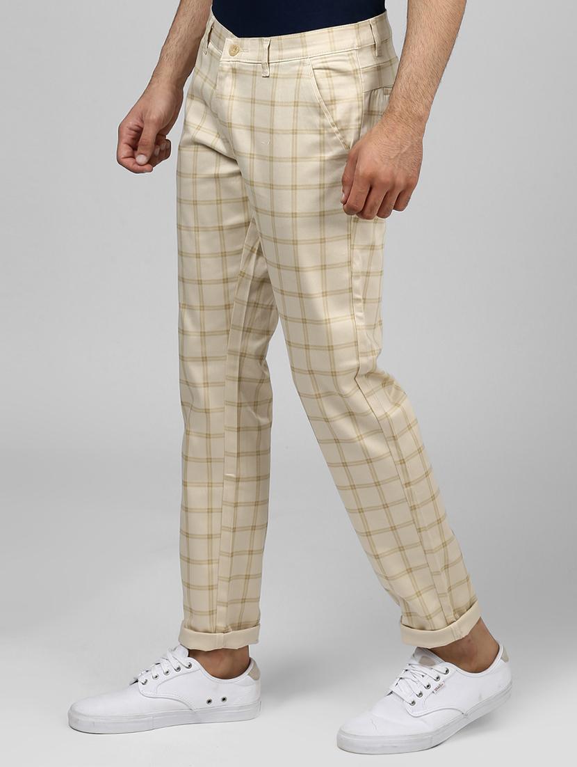 beige cotton chinos - 15901351 - Standard Image - 1