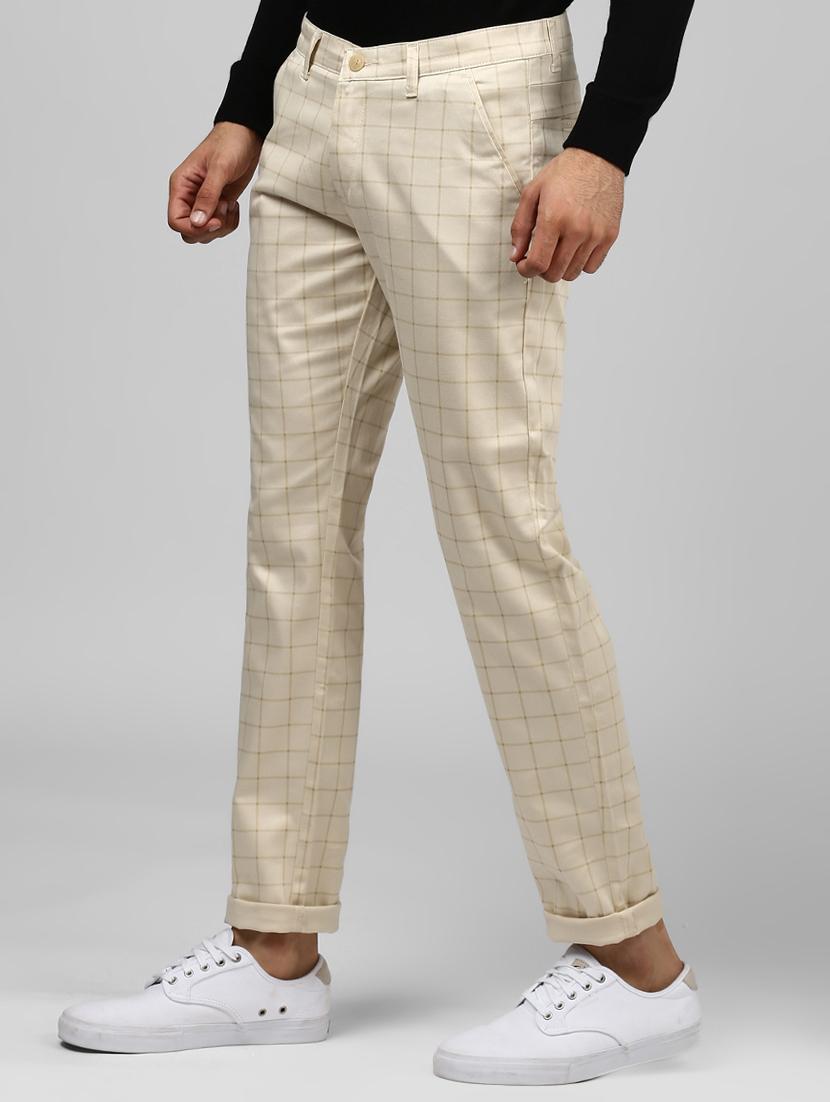 beige cotton chinos - 15901357 - Standard Image - 1
