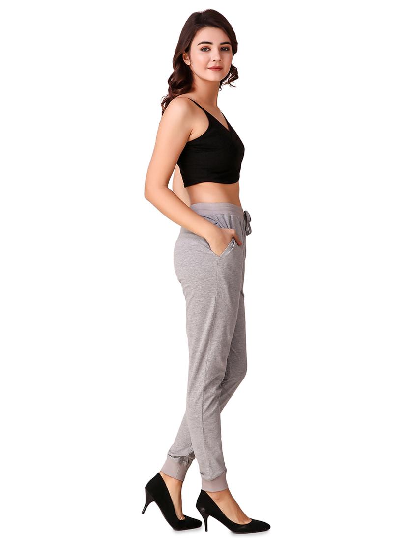 crossover crop top & jogger set - 15901572 - Standard Image - 1