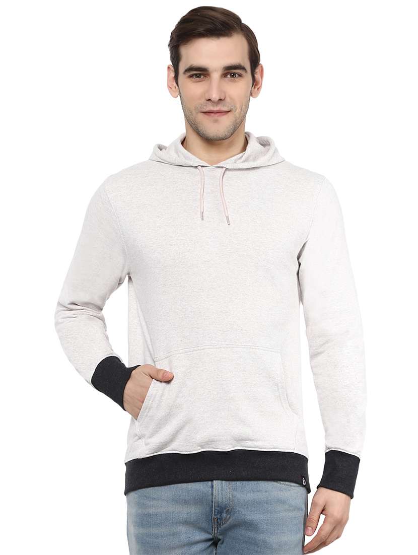 white cotton sweatshirt