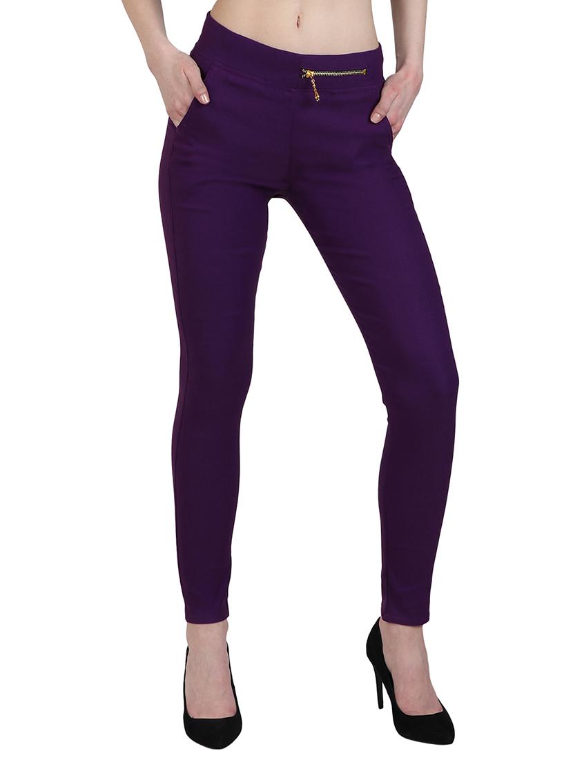 zipper detail mid waist jegging - 15902358 -  Zoom Image - 0