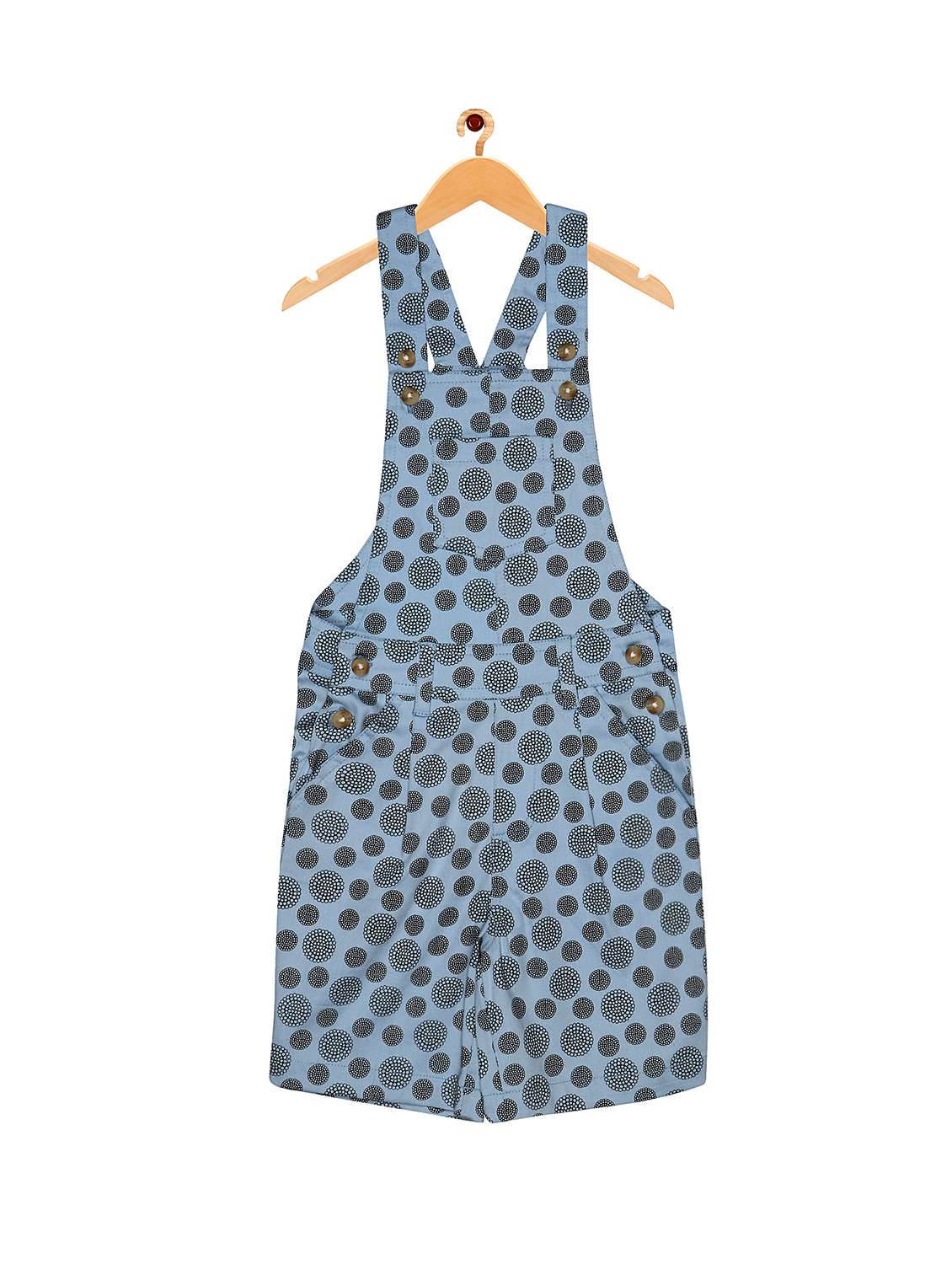 blue cotton dungaree