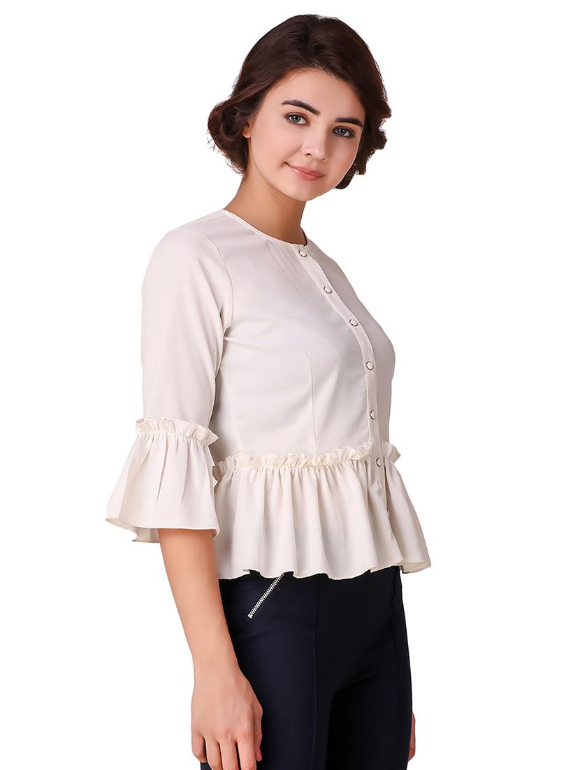 frill detail button up top - 15903279 -  Standard Image - 1