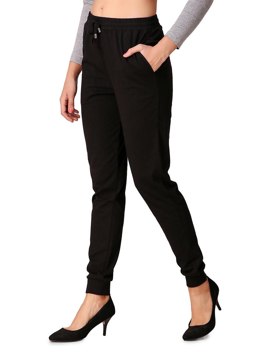 drawstring waist solid jogger - 15903367 - Standard Image - 1