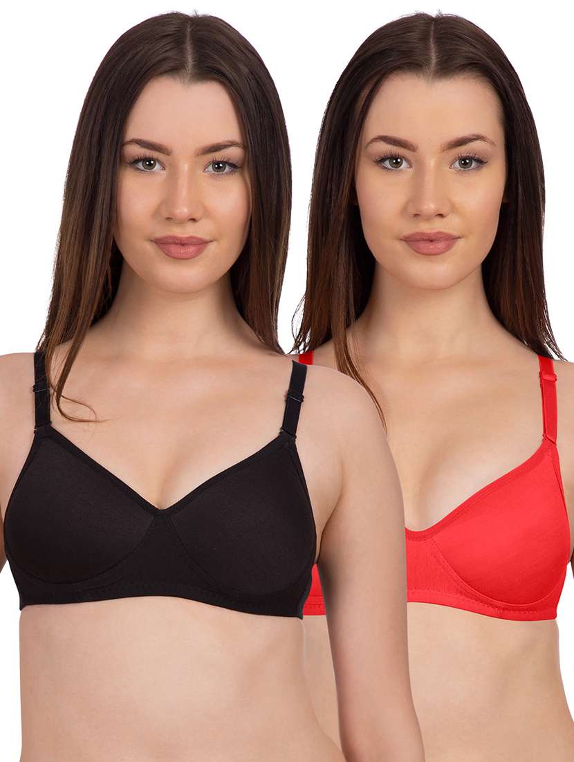 set of 2 solid t-shirt bras