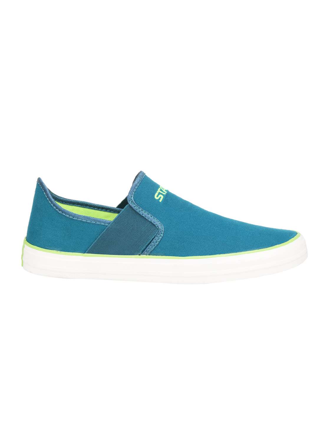 light blue canvas casual slip ons - 15907522 -  Standard Image - 1