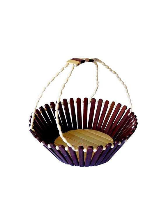 wooden fruit and vegetable basket