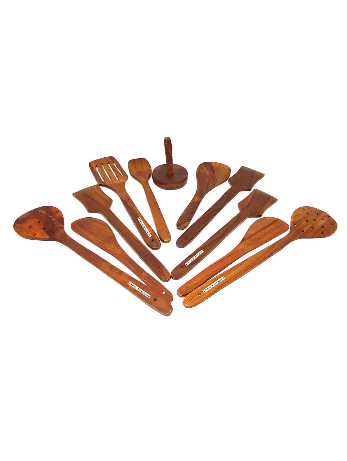 desi karigar wooden skimmer - 11 pieces