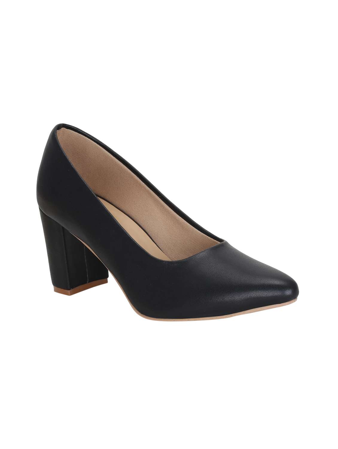 black slip on pumps