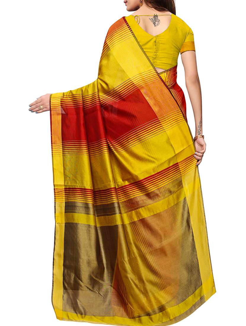 striped printed saree with blouse - 15913298 -  Standard Image - 1
