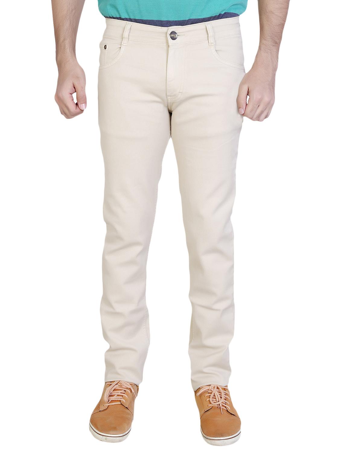 beige denim plain jeans - 15916058 -  Zoom Image - 0