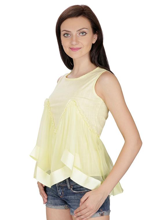 women's layered round neck top - 15916376 - Standard Image - 1