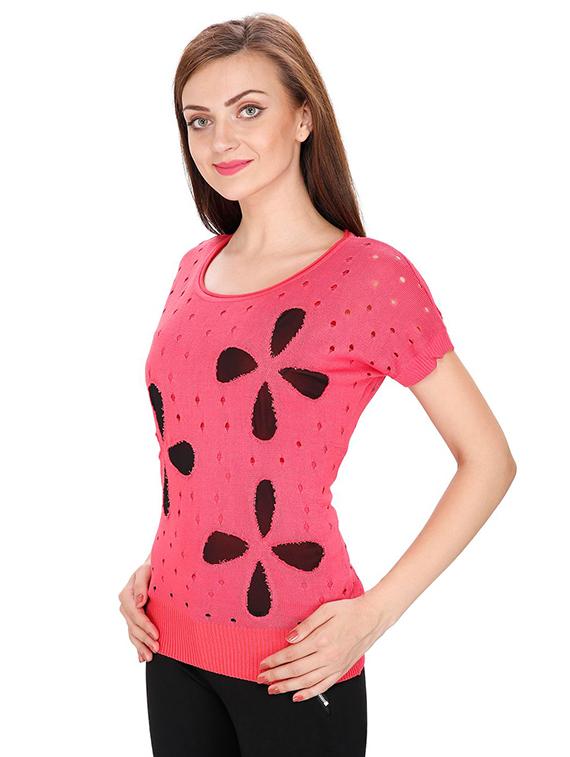 cut out detail ribbed edge top - 15916402 - Standard Image - 1