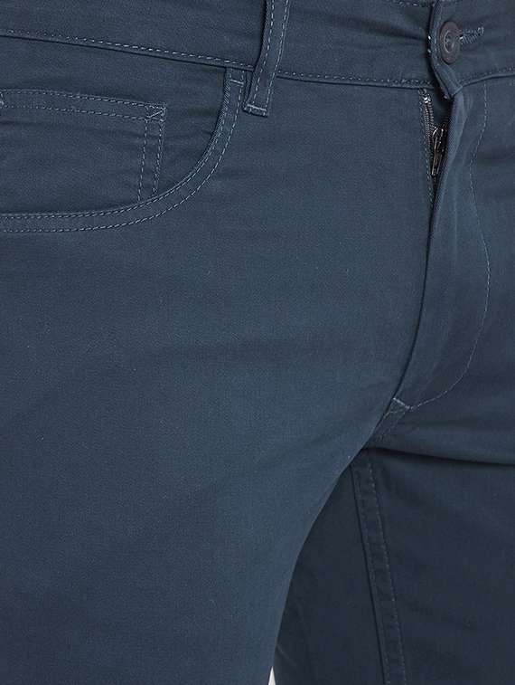 blue cotton blend plain jeans - 15916812 -  Standard Image - 4