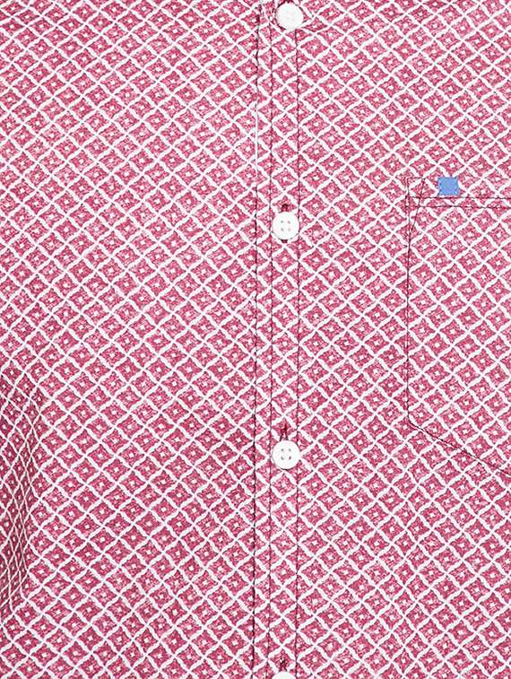 red printed casual shirt - 15916846 -  Standard Image - 4