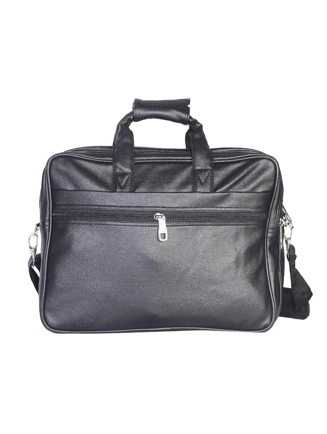 black leatherette laptopbag - 15918433 -  Standard Image - 1
