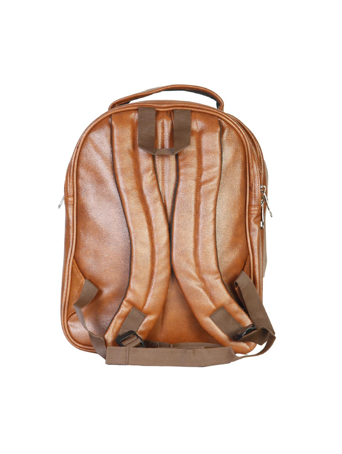tan leatherette backpack - 15918453 - Standard Image - 1