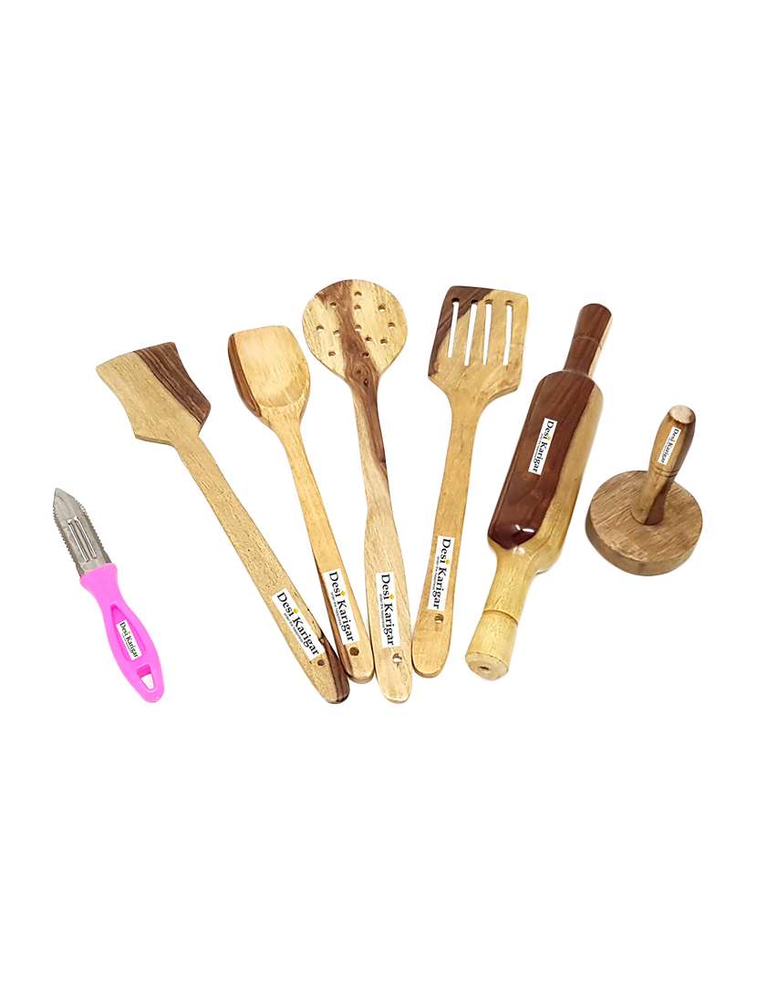 wooden skimmer set of 7