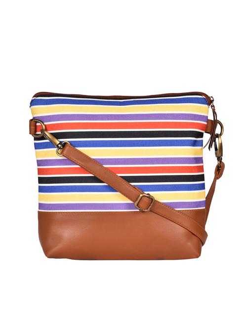 multi colored canvas sling bag - 15920747 - Standard Image - 0