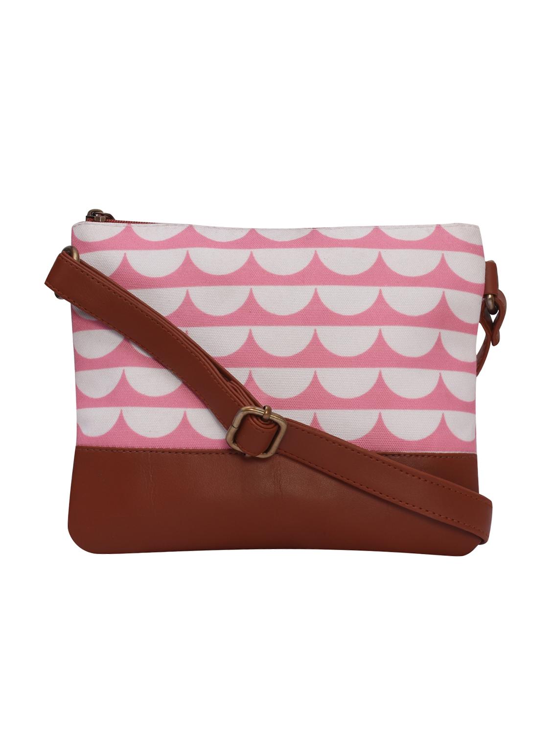 pink canvas sling bag - 15920750 -  Zoom Image - 0