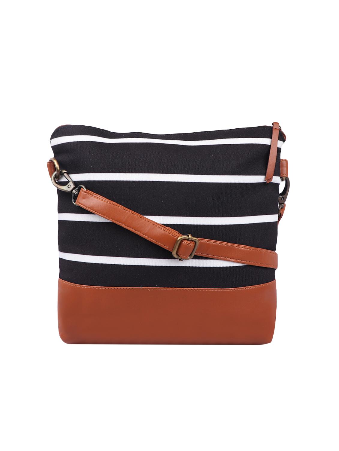 black striped sling bag - 15920752 -  Zoom Image - 0
