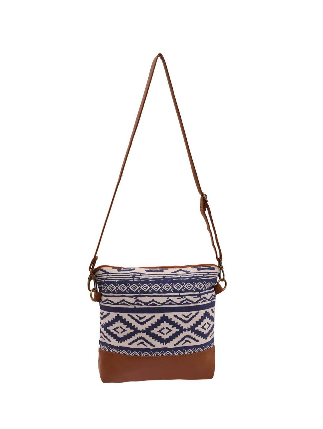 cream canvas sling bag - 15920758 - Zoom Image - 0