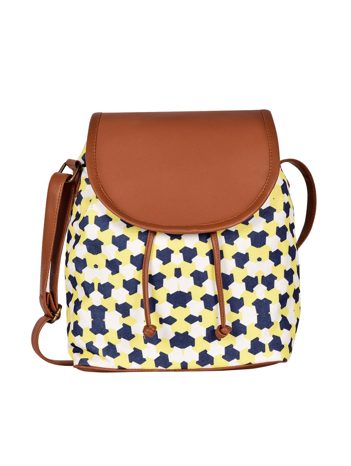 yellow canvas sling bag - 15920769 -  Zoom Image - 0