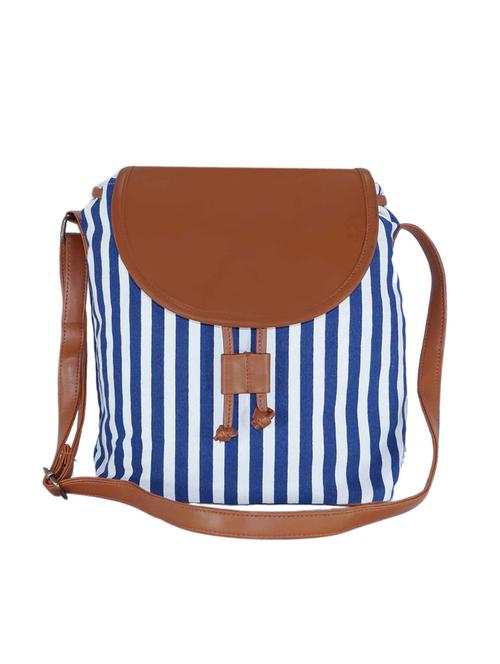 blue striped sling bag - 15920776 - Standard Image - 0