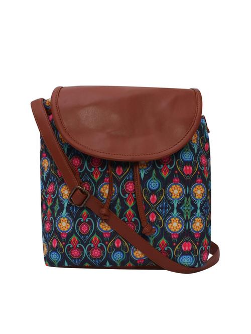 multi colored canvas sling bag - 15920782 - Standard Image - 0
