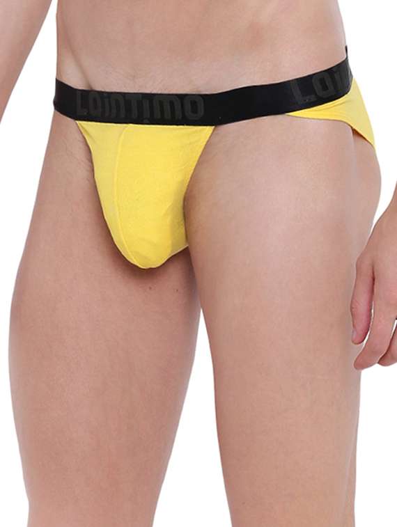 yellow cotton modal spandex hipster - 15921766 -  Standard Image - 1
