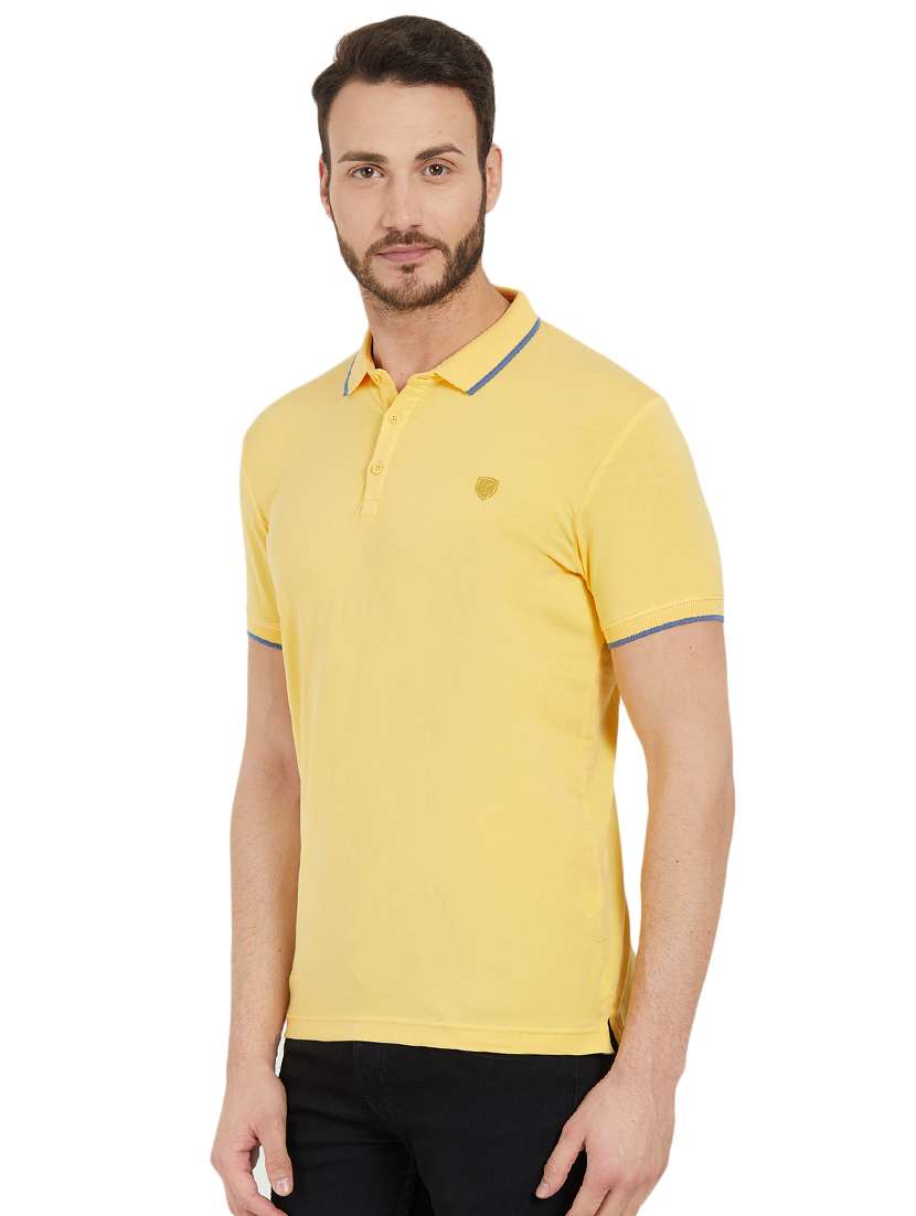 yellow cotton polo t-shirt - 15926727 -  Standard Image - 1