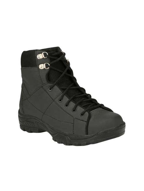 black lace up high ankle boots - 15927592 - Standard Image - 0